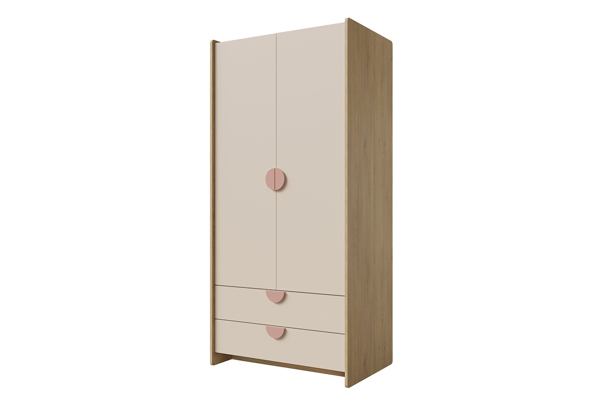 Deine Möbel 24 Kinderkleiderschrank LEXO 02 Kleiderschrank Kinderzimmerschrank 2-türig mit Schubladen (LEXO - Kollektion, 1-St., ideal für Kinderzimmer & Jugendzimmer) Drehtürenschrank B/H/T 83x198x60 cm