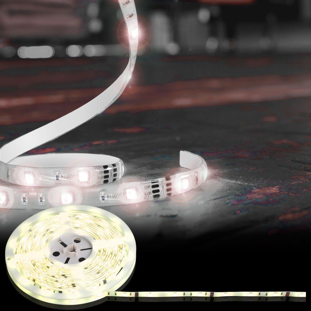 GLOBO LIGHTING Dekolicht, LED-Leuchtmittel fest verbaut, Warmweiß, LED Schlauch Band Lichterkette Beleuchtung Innen Verbinder Wohn Schlaf