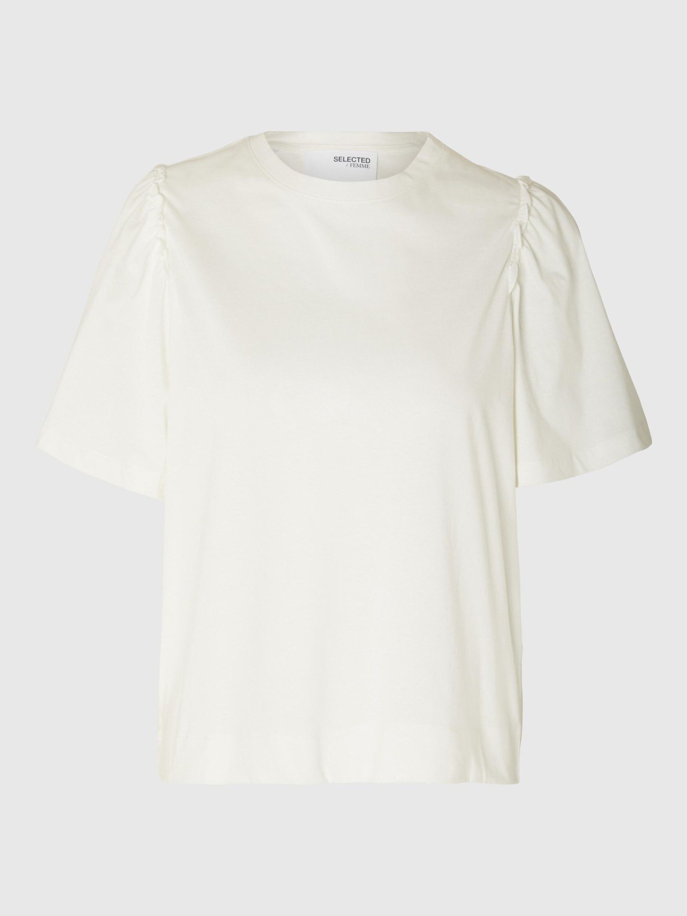 Selected T-Shirt SLFPenelope (1-tlg) Rüschen