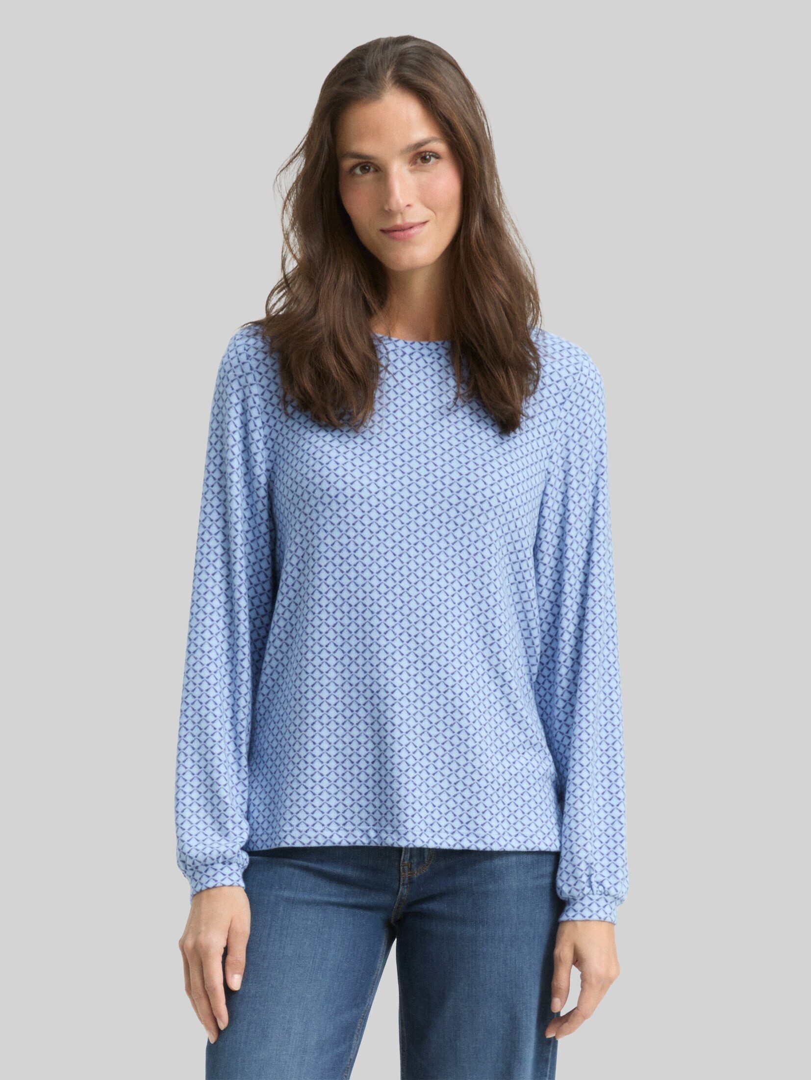 TOM TAILOR Langarmshirt T-Shirt Langarmshirt mit Muster