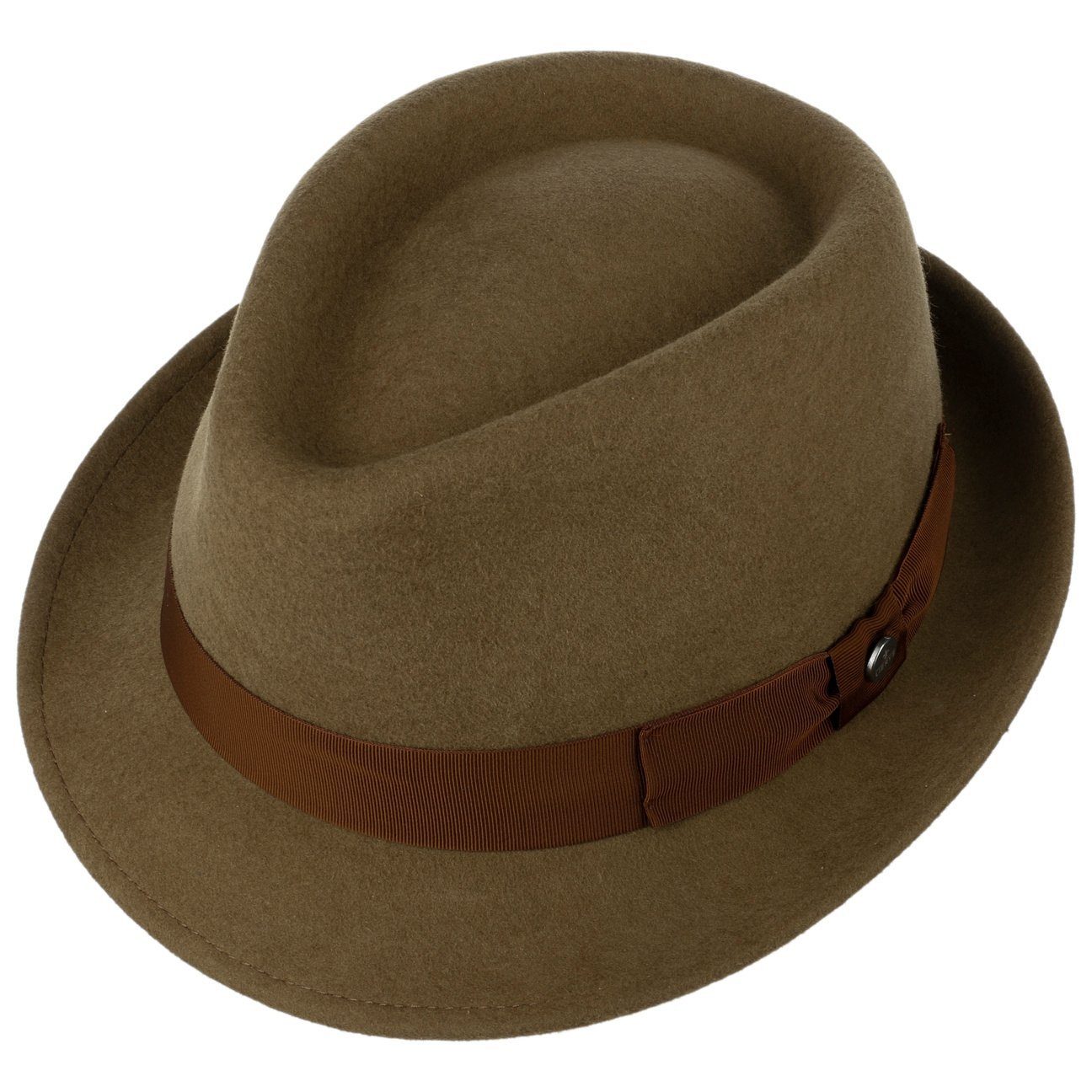 Herrenhut Lierys mit Trilby oliv Ripsband (1-St)