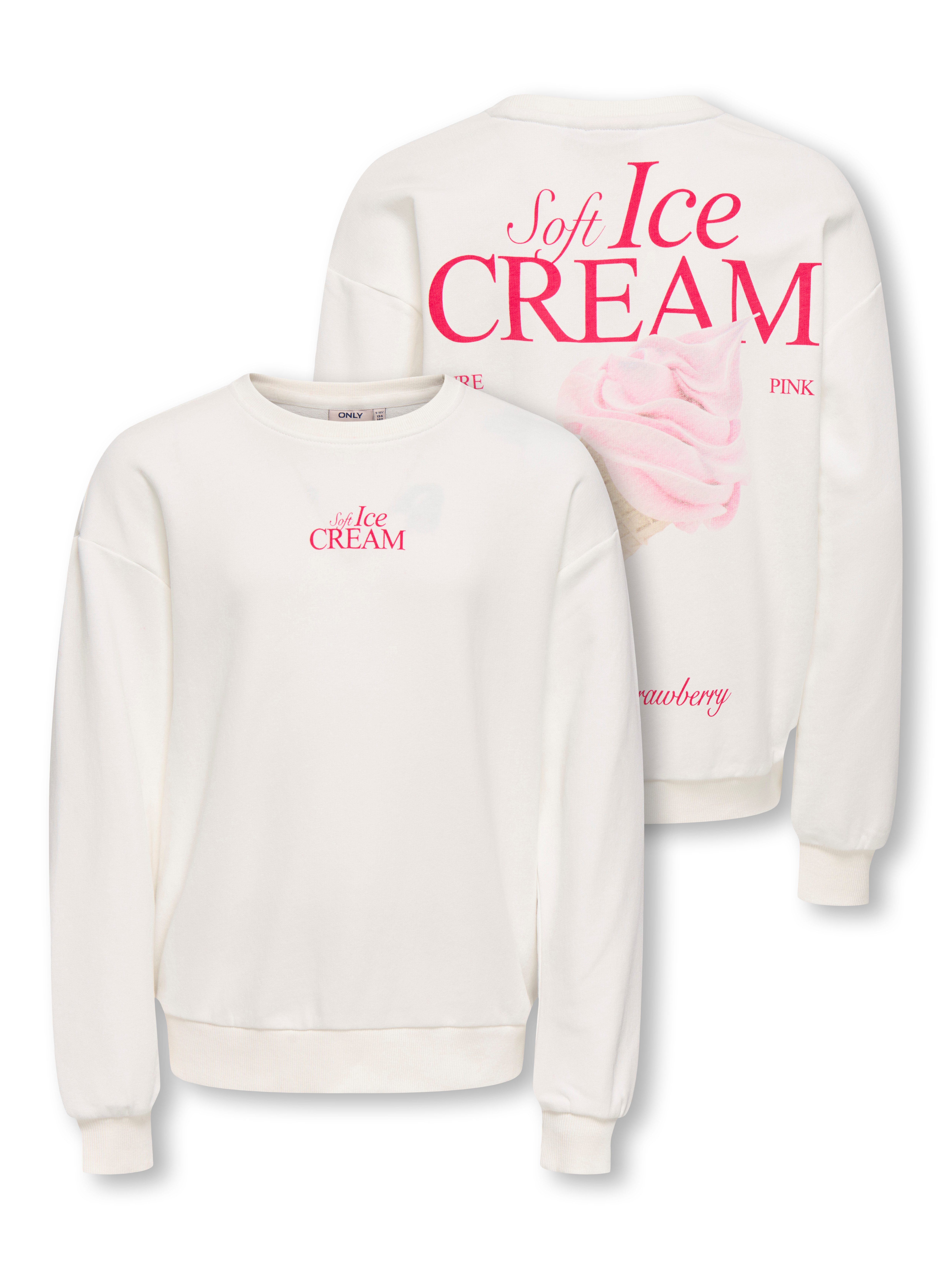 KIDS ONLY Sweatshirt KOGPHILEA LIFE L/S LOOSE UB VD SWT Baumwollmischung, regular fit