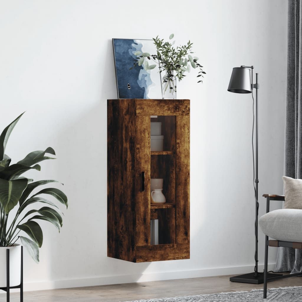 vidaXL Hängeschrank Wandschrank Räuchereiche 34,5x34x90 cm günstig online kaufen