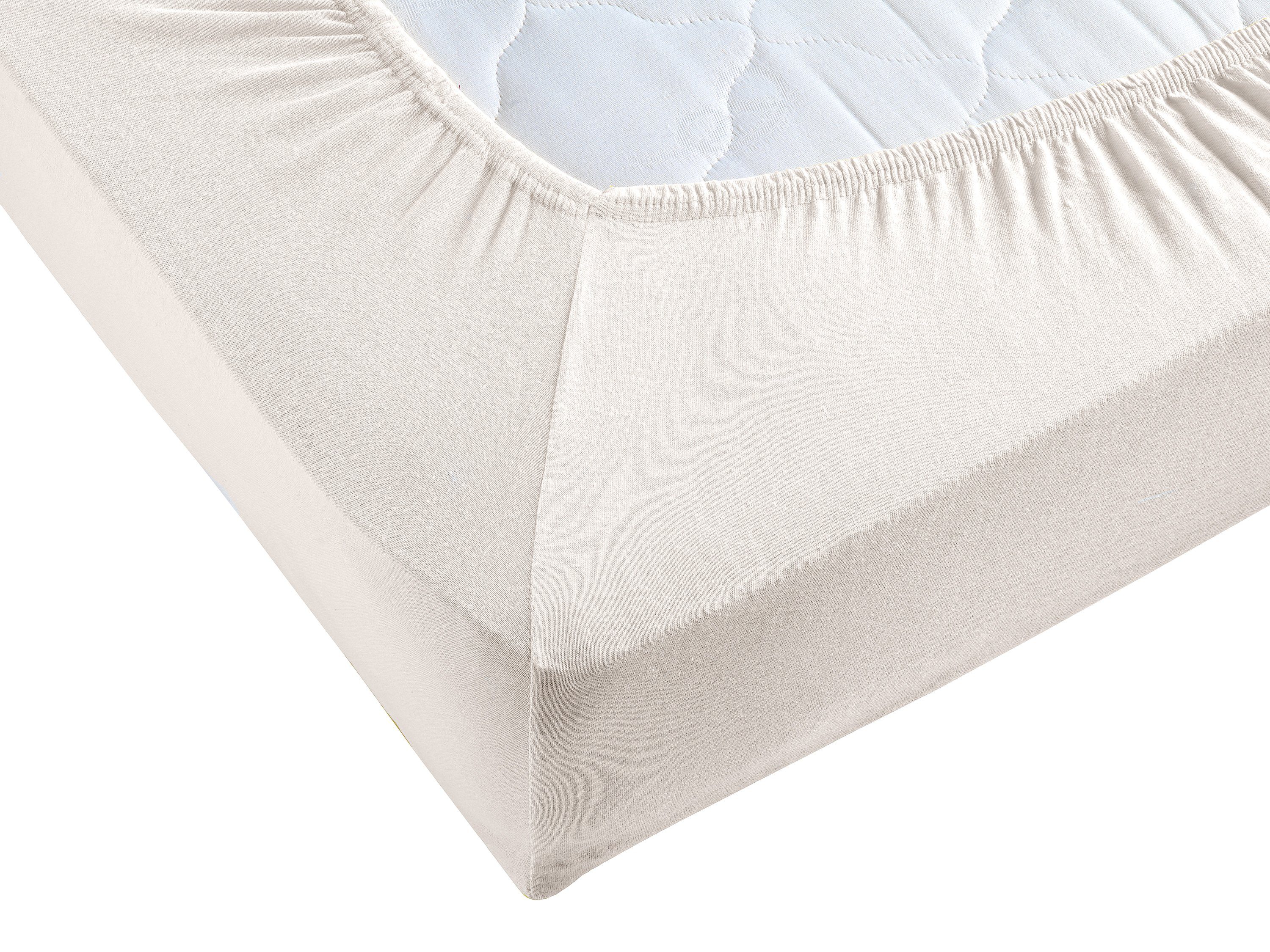 Hometex Premium Textiles Spannbettlaken Exclusive Topper-Spannbettlaken, Jersey, Für Matratzentopper und Boxspringbett Topper – Bild 3 von 5