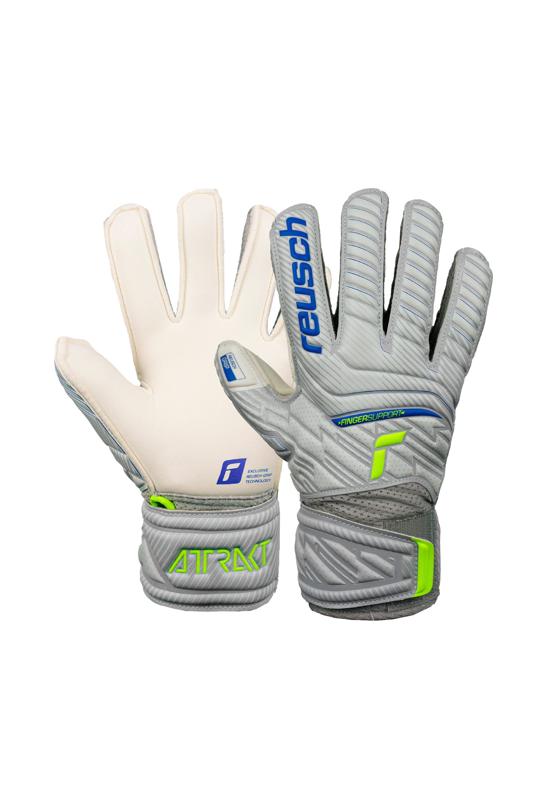 Reusch Torwarthandschuhe Attrakt Grip Finger Junior für alle Spielfeldoberflächen