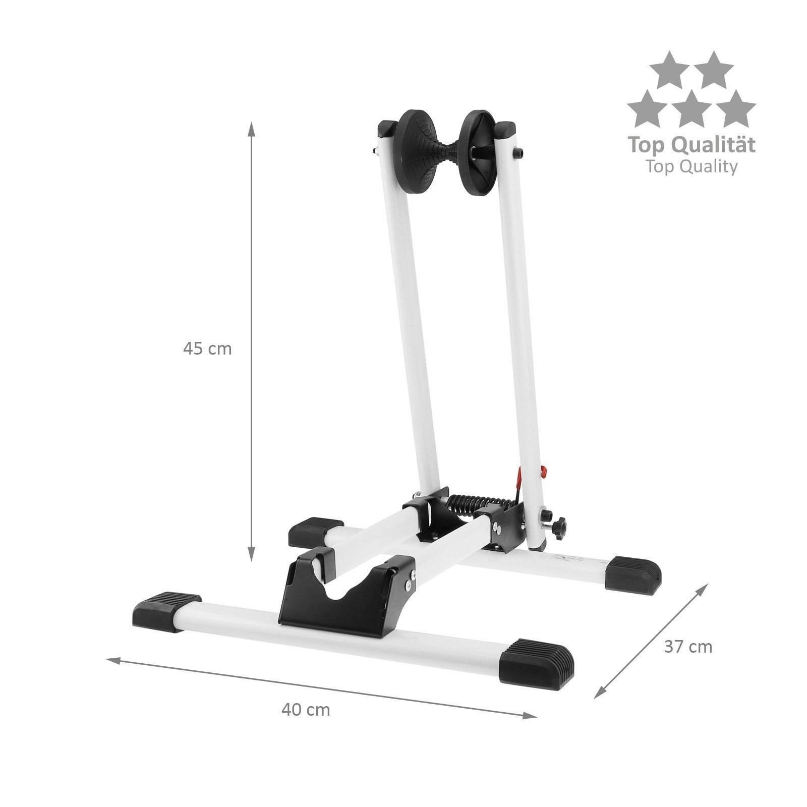 Wellgro bicycle holder/stand for front or rear wheel