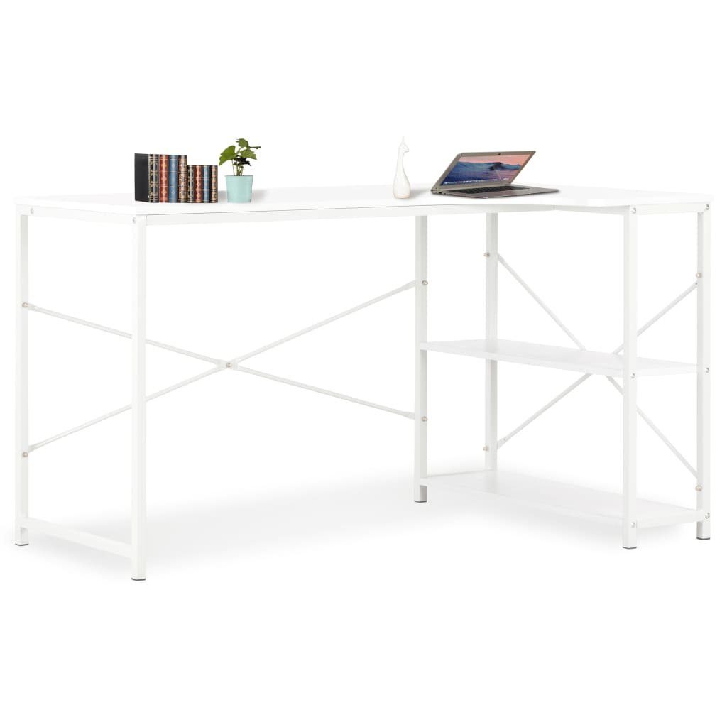 vidaXL Schreibtisch Computertisch Weiß 120x72x70 cm Weiß | Weiß