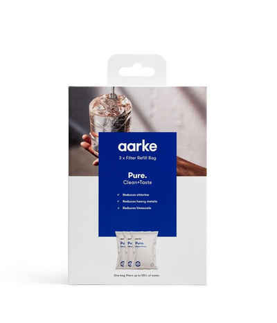Aarke Wasserfilter Nachfüllbeutel Pure 3er-Pack für bis zu 3 x 120 L Wasser, Zubehör für Aarke Purifier, 3er-Set