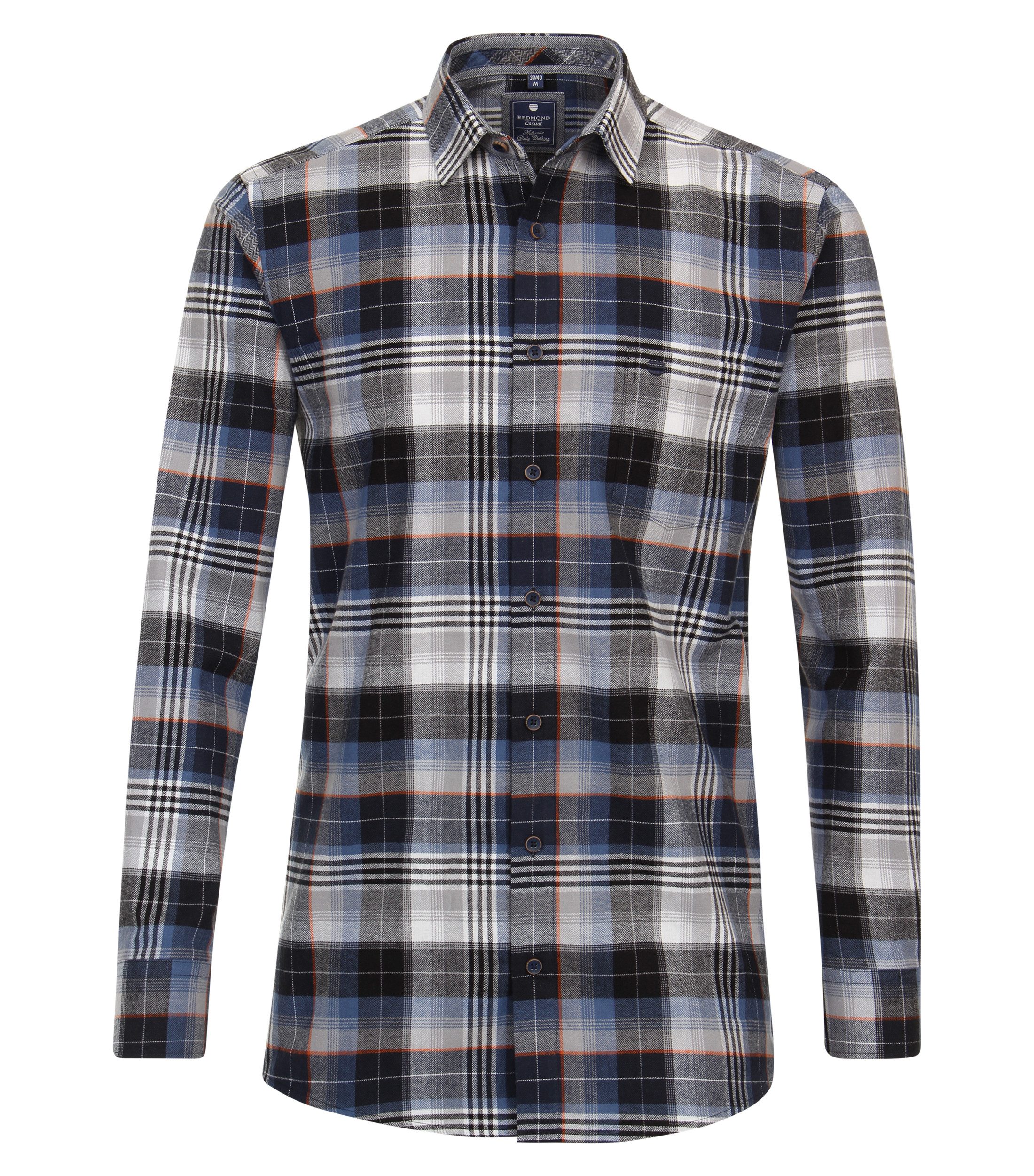 Langarmhemd kariert Comfort Fit