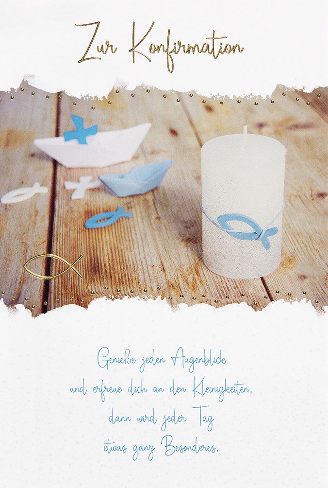 BSB Grußkarten Konfirmation - Unverpackt – plastikfreie Verpackung