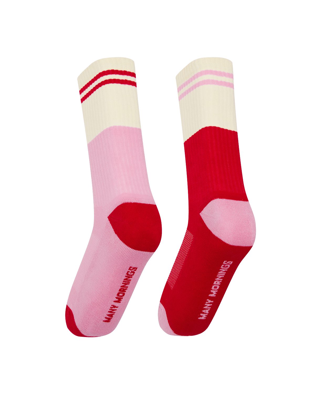 Many Mornings Sportsocken Many Mornings Sport Red Romance (1 Paar, 1-Paar, 1 Paar) immer ein dismatching Paar