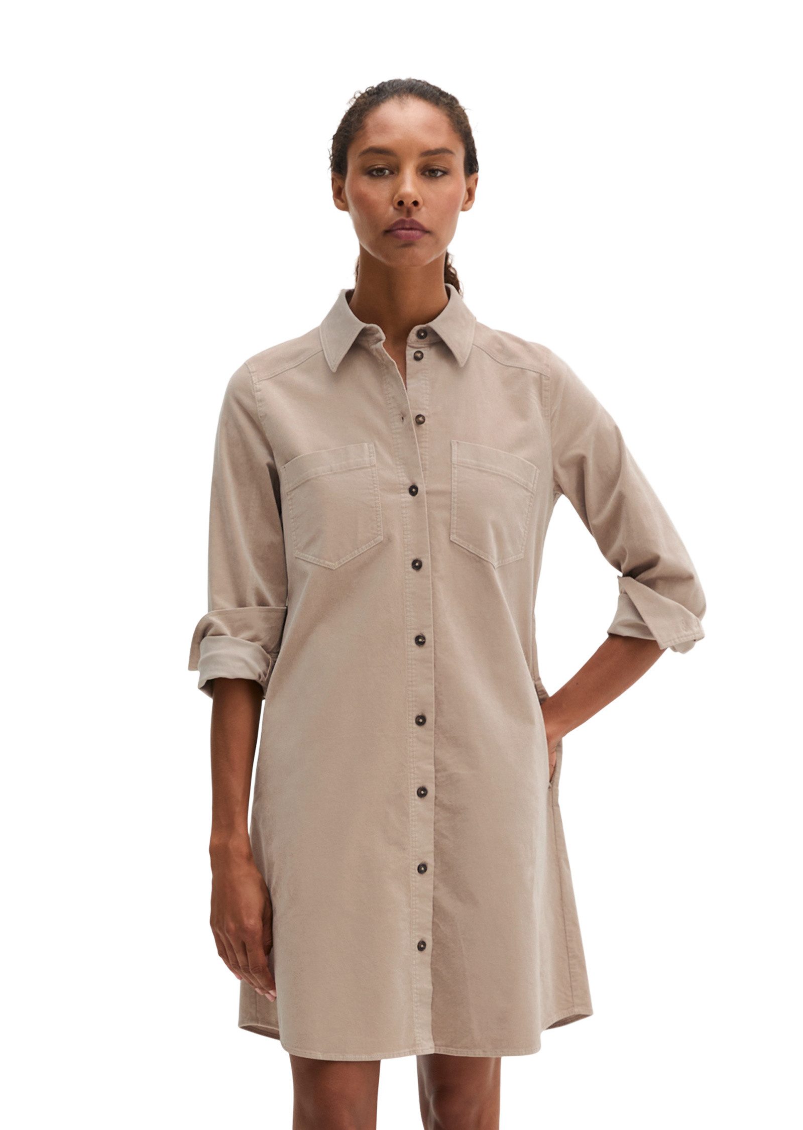 Marc O'Polo Hemdblusenkleid aus Organic Cotton Stretch