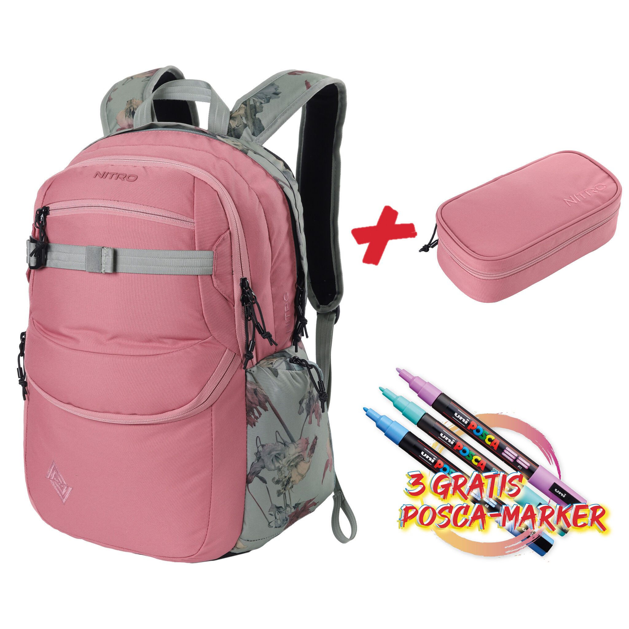 NITRO Rucksack SET FUTURE HERO (Kein Set, 1-tlg), mit zahlreichen Aufbewahrungsmöglichkeiten