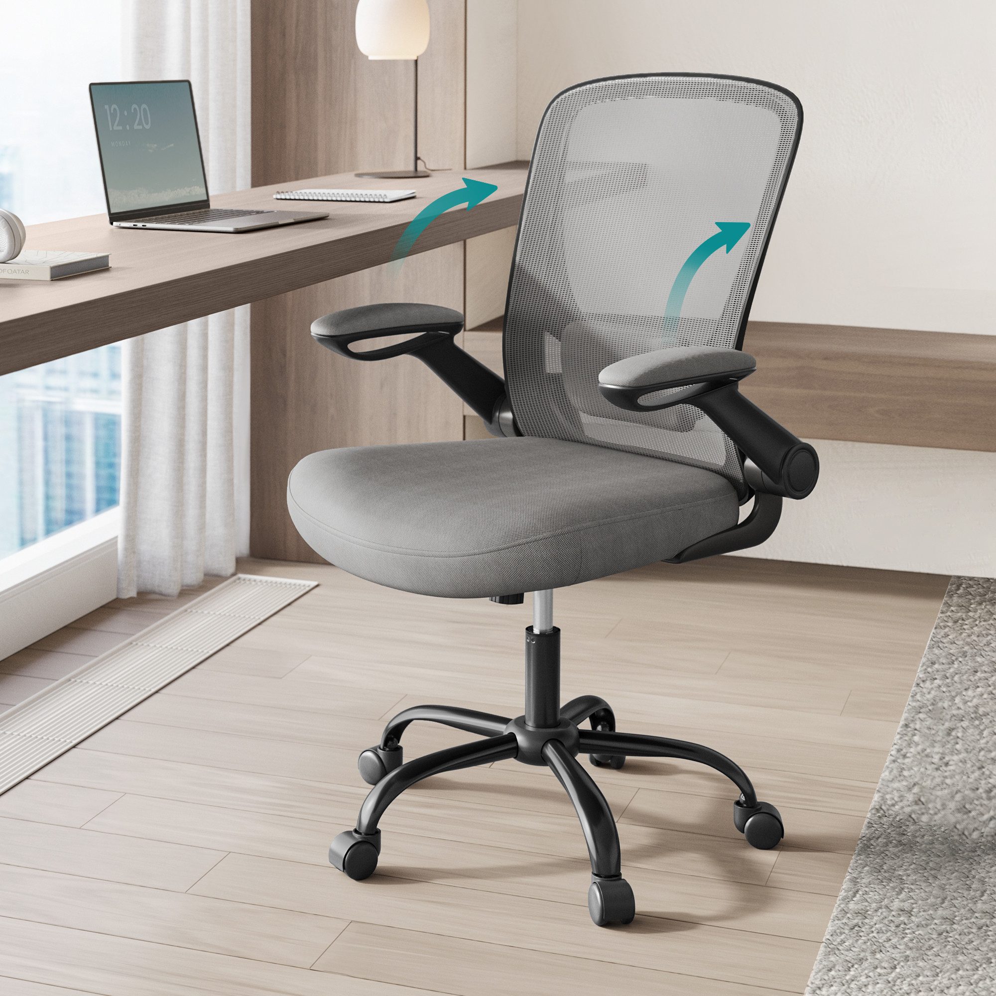 SONGMICS Bürostuhl, ergonomisch, Drehstuhl mit Mesh, günstig online kaufen