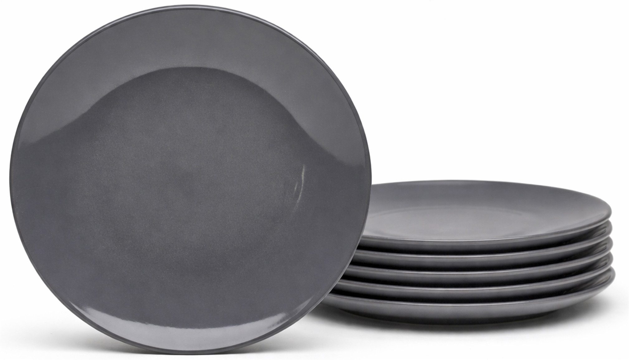 van Well Speiseteller Malmö, Teller 27 cm, 6 Stück, (6 St), Teller Set, Steingut, spülmaschinen-/mikrowellengeeignet