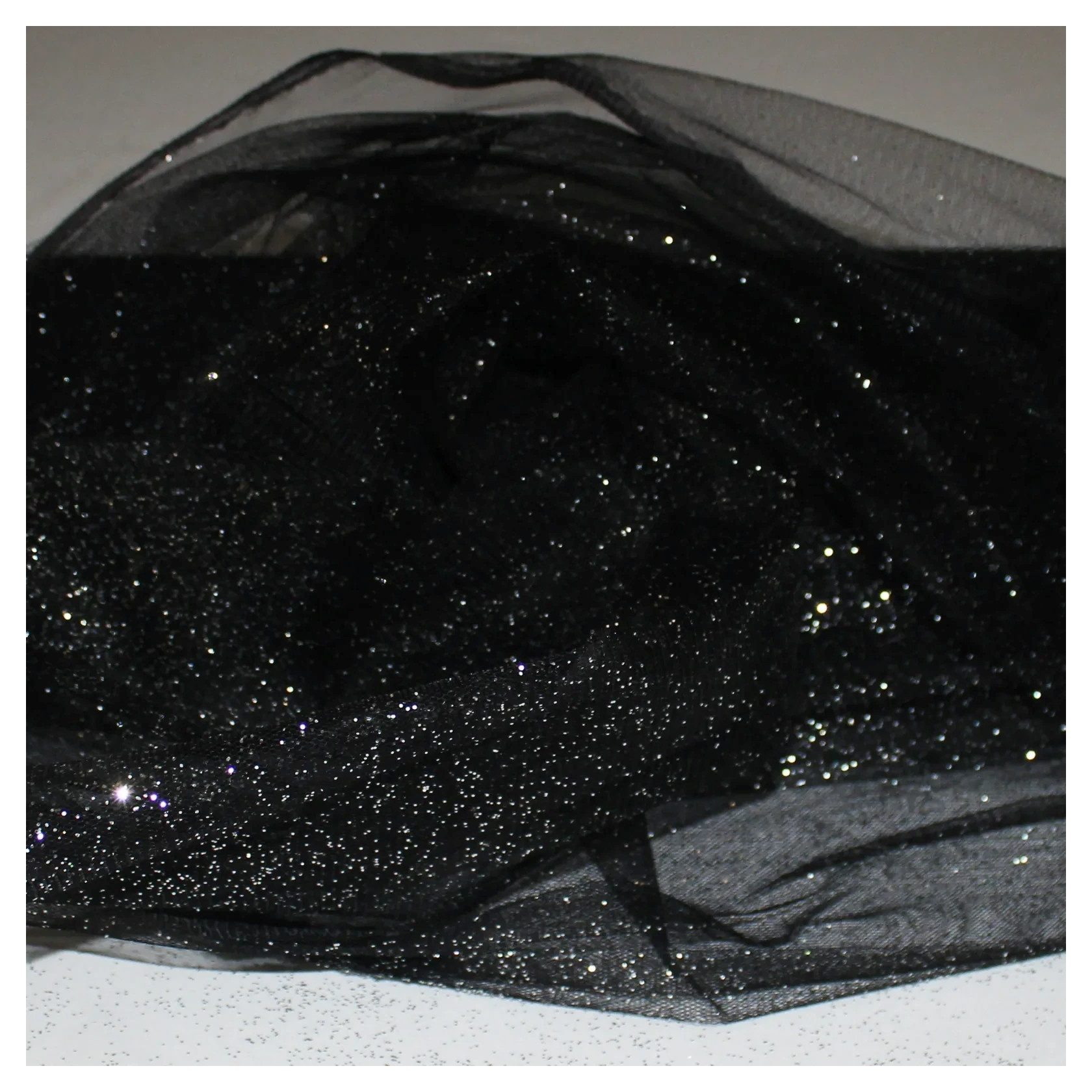 Jirex Trading Company Stoff Tüll Stoff Glitzer Tütü Meterware 150 cm breit Dekostoff Basteln