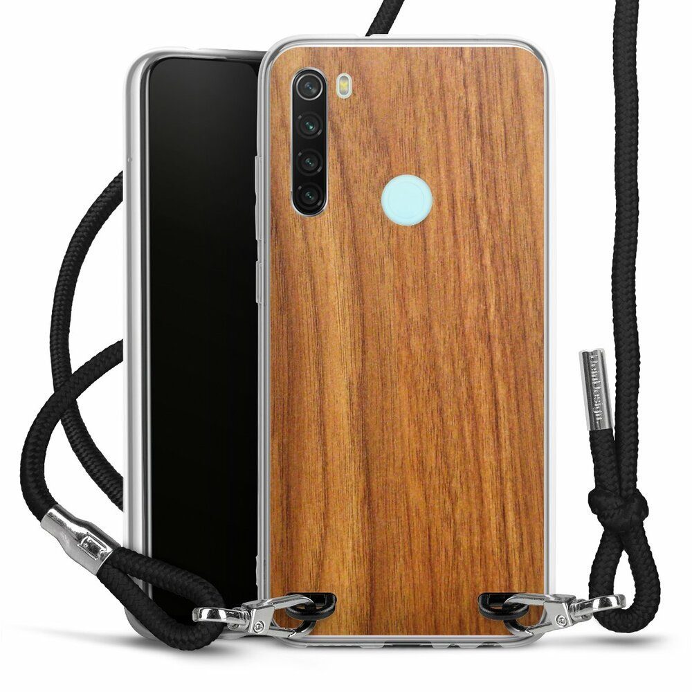 DeinDesign Handyhülle Holzoptik Lärche Holz Lärche, Xiaomi Redmi Note 8  Handykette Hülle mit Band Case zum Umhängen