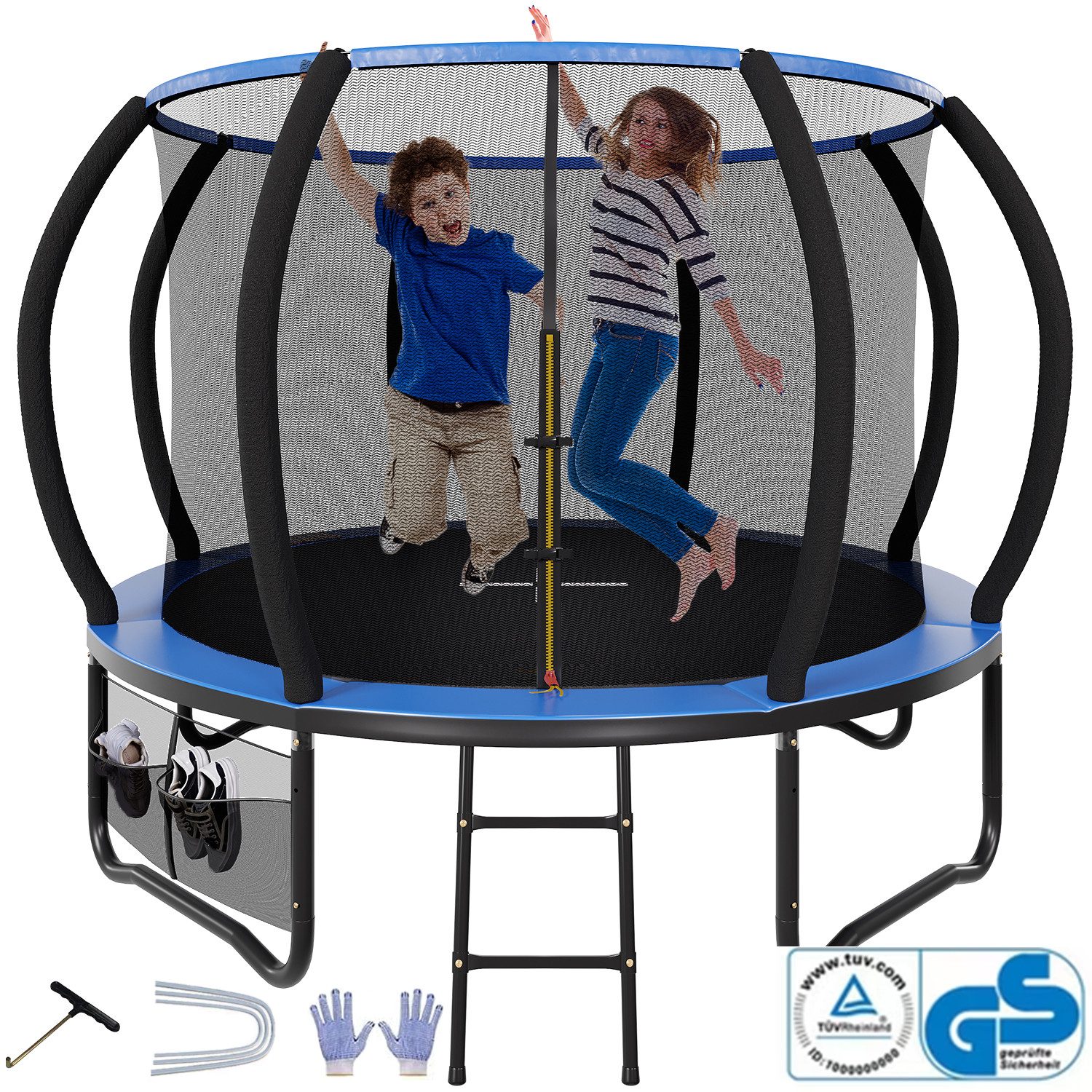 Gartentrampolin Ø 228 cm Kindertrampolin Outdoor Trampolin