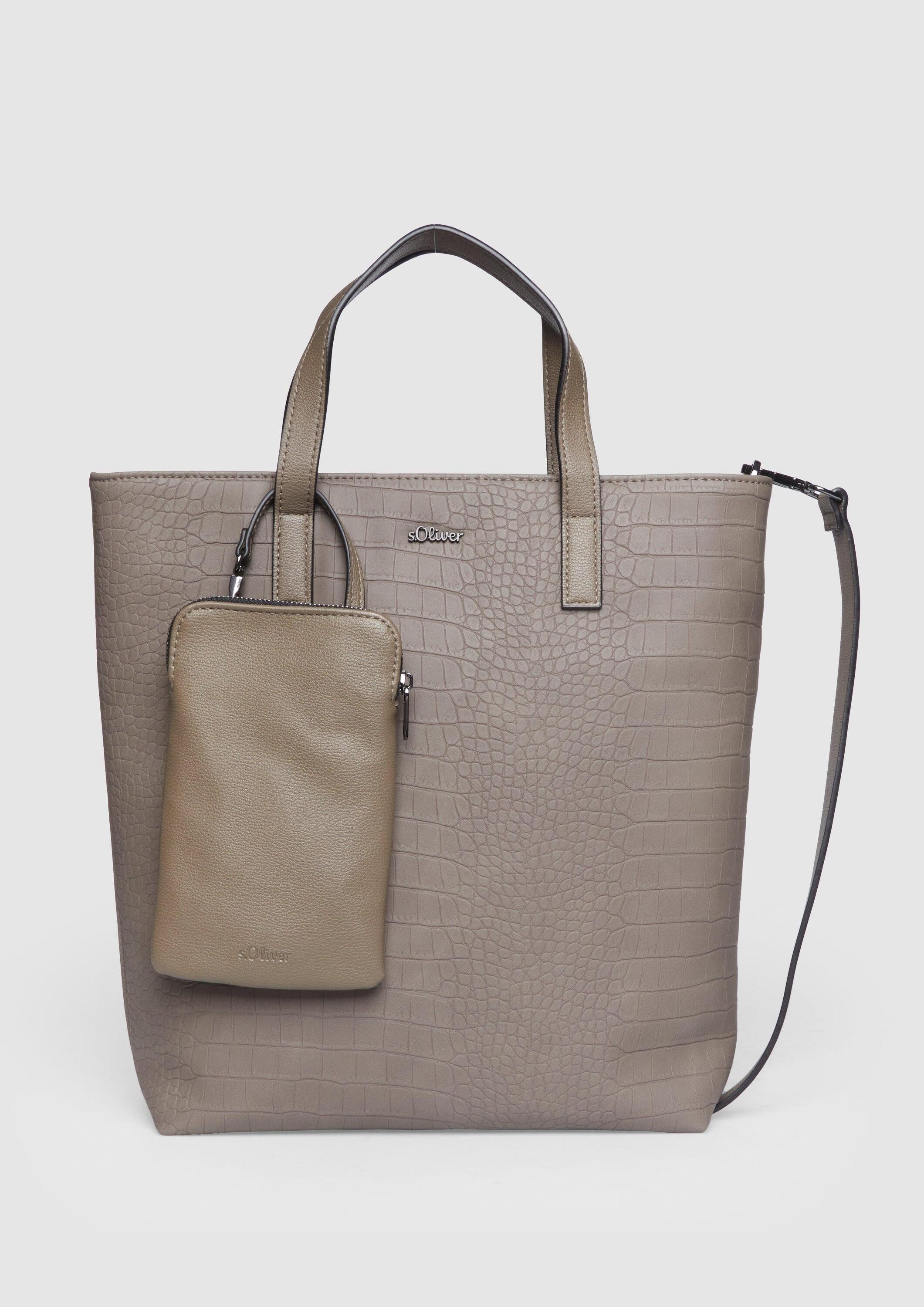 s.Oliver Сумки для покупок Tasche (1-tlg), Mittelgroßer Сумки для покупок in Krokodilleder-Optik
