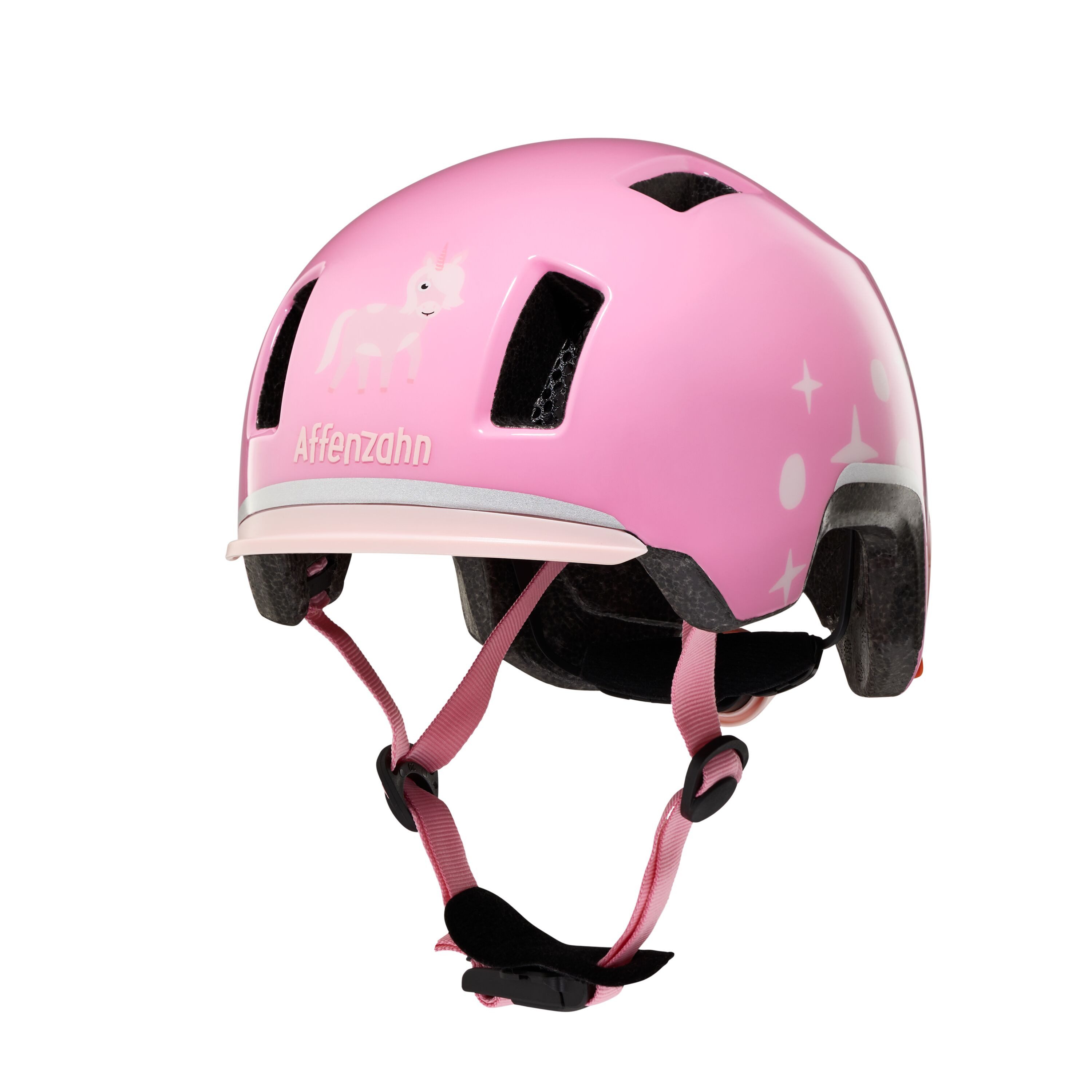 Affenzahn Kinderfahrradhelm AFFENZAHN Helm Einhorn Rosa Größe M (1-tlg)