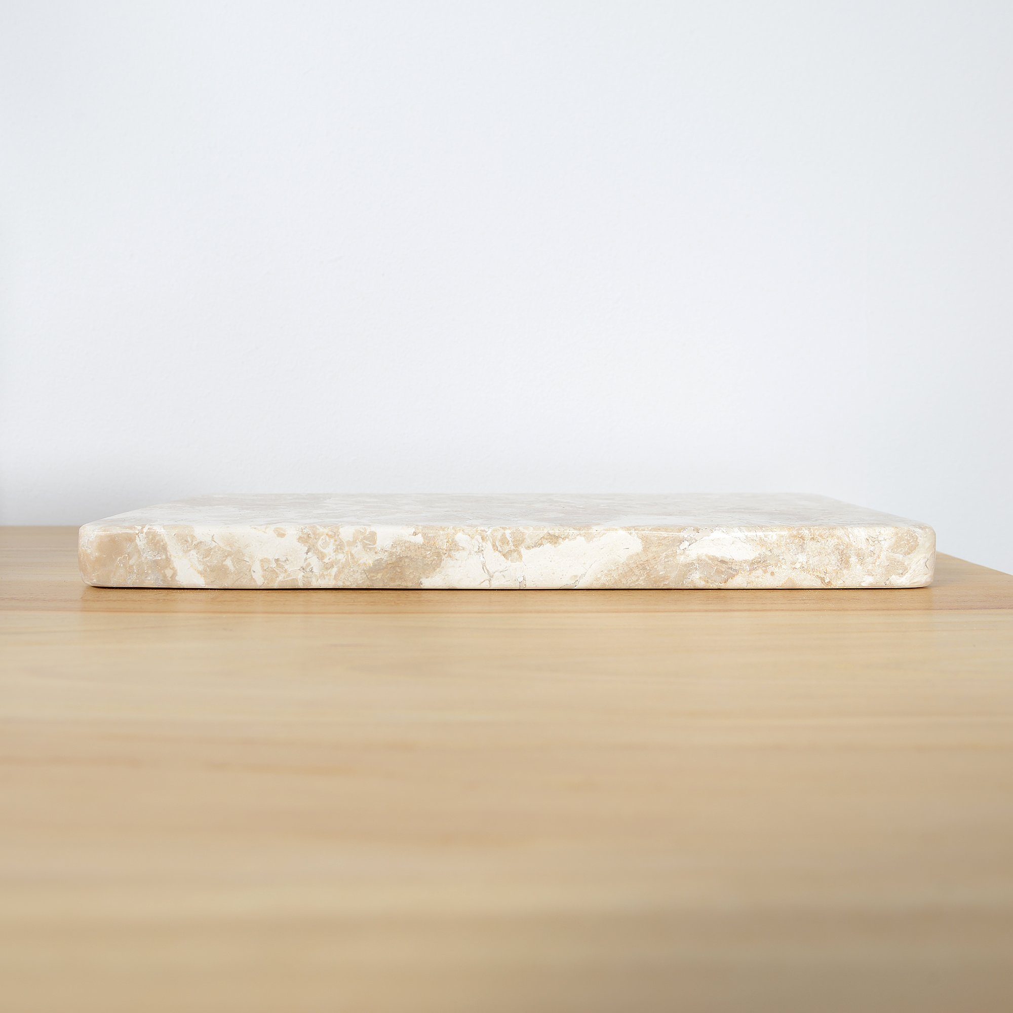 wohnfreuden Dekotablett Marmor Tablett flach, 32993 cm rechteckig 30 creme
