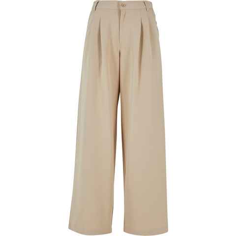 URBAN CLASSICS Stoffhose Urban Classics Damen Ladies Ultra Wide Pleat-Front Pants (1-tlg)