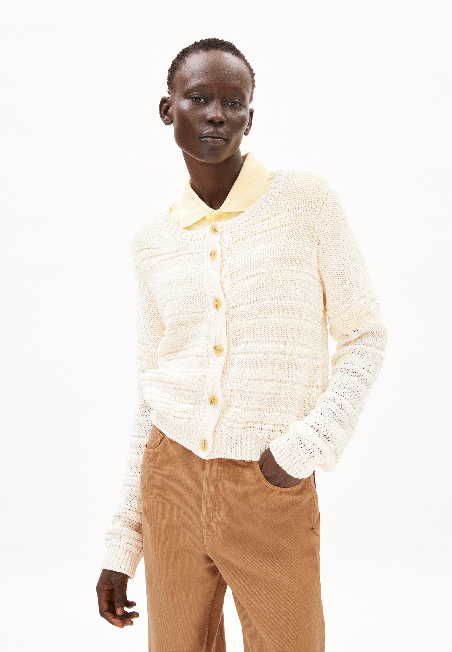 Cardigan GILAAH Strickjacke aus Bio-Baumwolle Regular Fit