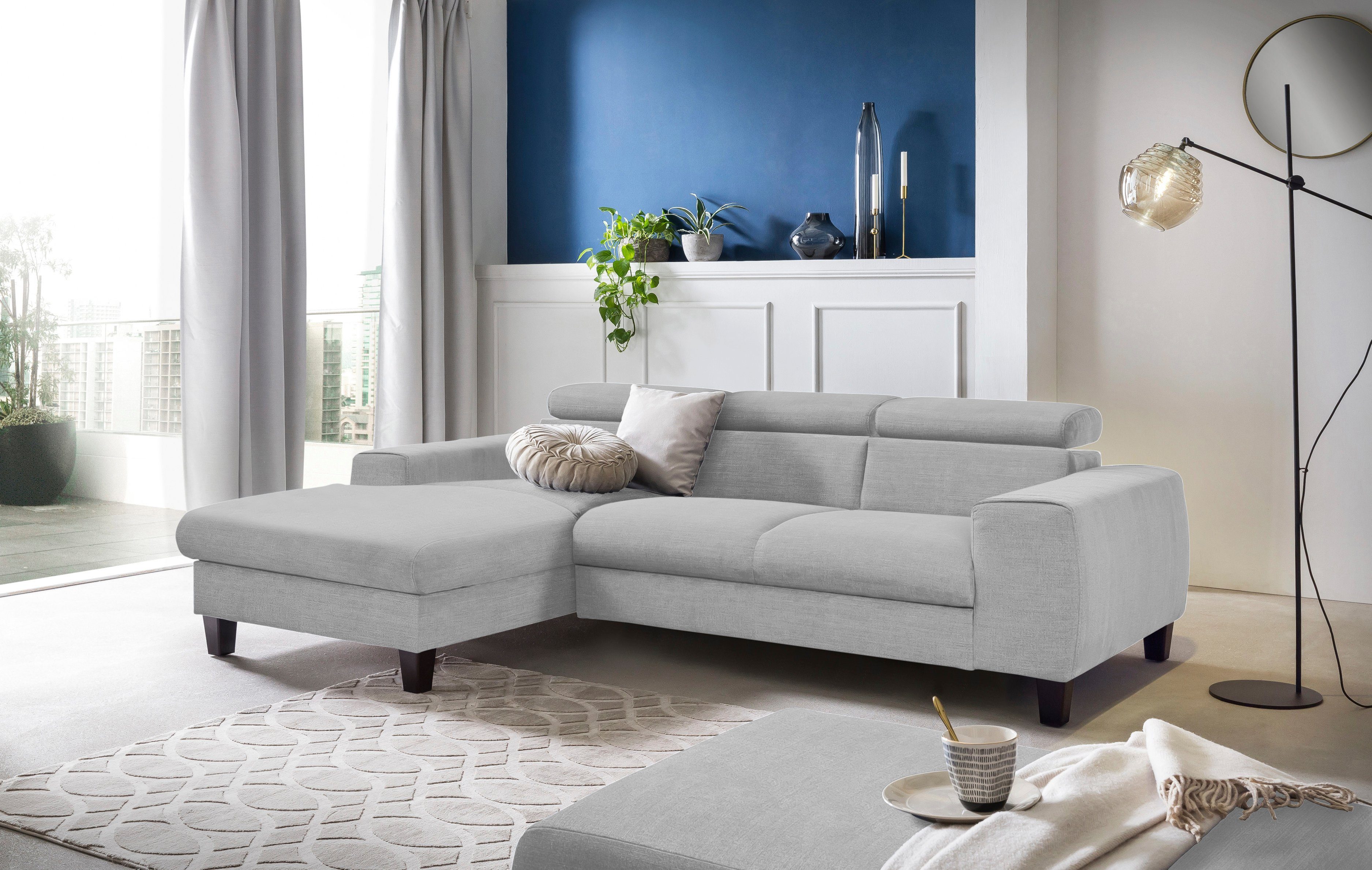 COTTA Ecksofa Morven L-Form mit Kopfteilverstellung, günstig online kaufen