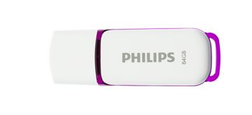 Philips FM64FD70D/00 USB-Stick (USB 2.0, Lesegeschwindigkeit 25,00 MB/s, Snow Edition Magic Purple®, 64GB, USB2.0, 2er Pack)