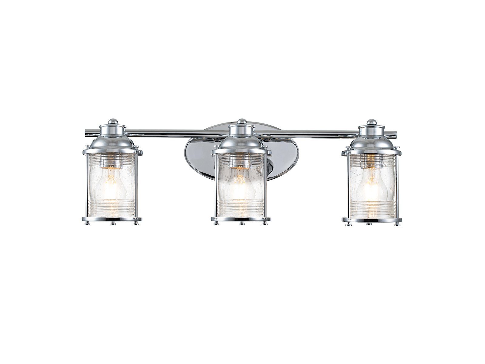 Kichler LED Wandleuchte, LED wechselbar, warmweiß, Bad-lampe Wand Spiegelleuchten Badezimmerlampen Gäste WC, Breite 61cm