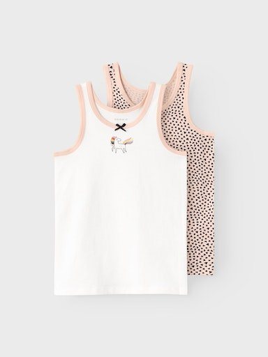 Name It Unterhemd NMFTANK TOP 2P EVENING SAND HEARTS NOOS (Packung, 2-St)