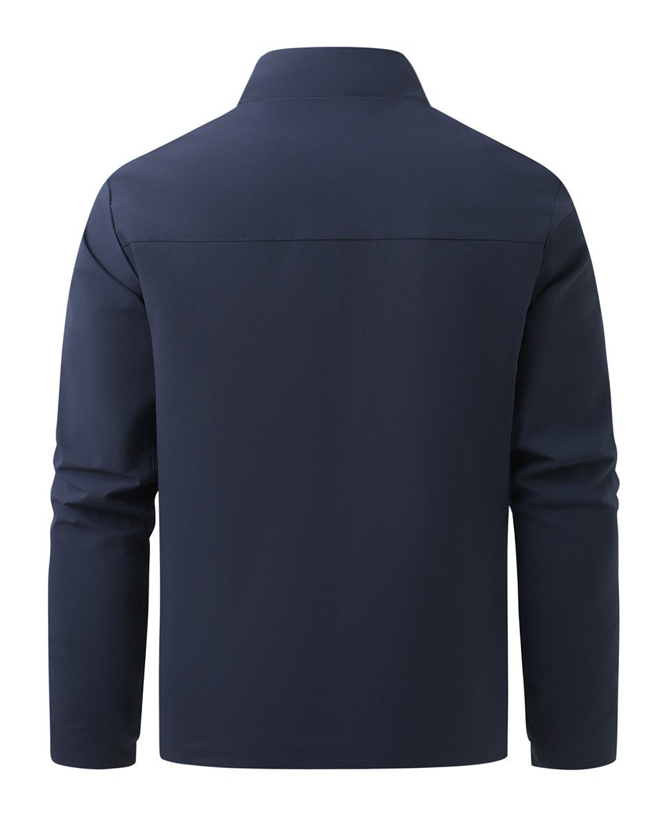 Allthemen Bomberjacke Herren Übergangsjacke Relaxed Fit mit Stehkragen und Reißverschluss