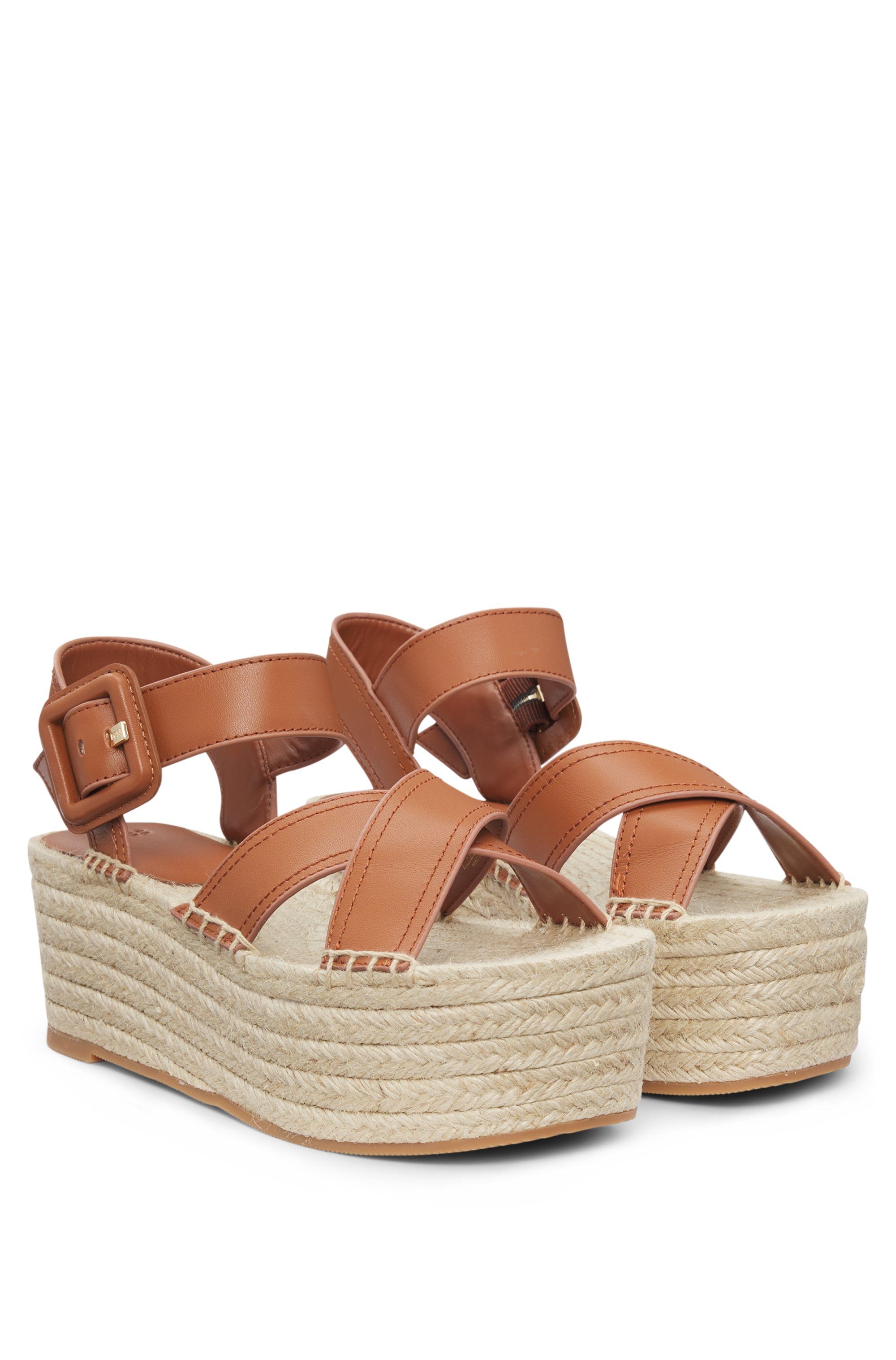 BOSS Machica_Pltsan Plateausandaletten Sommerschuh, Sandale, Plateau, Urlau günstig online kaufen