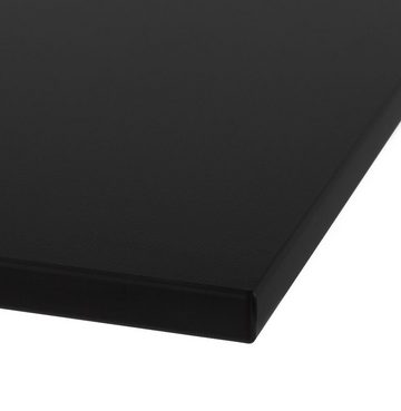 KADIMA DESIGN Tischplatte Terrasse Tischteile Plastic Polym Schwarz (black)