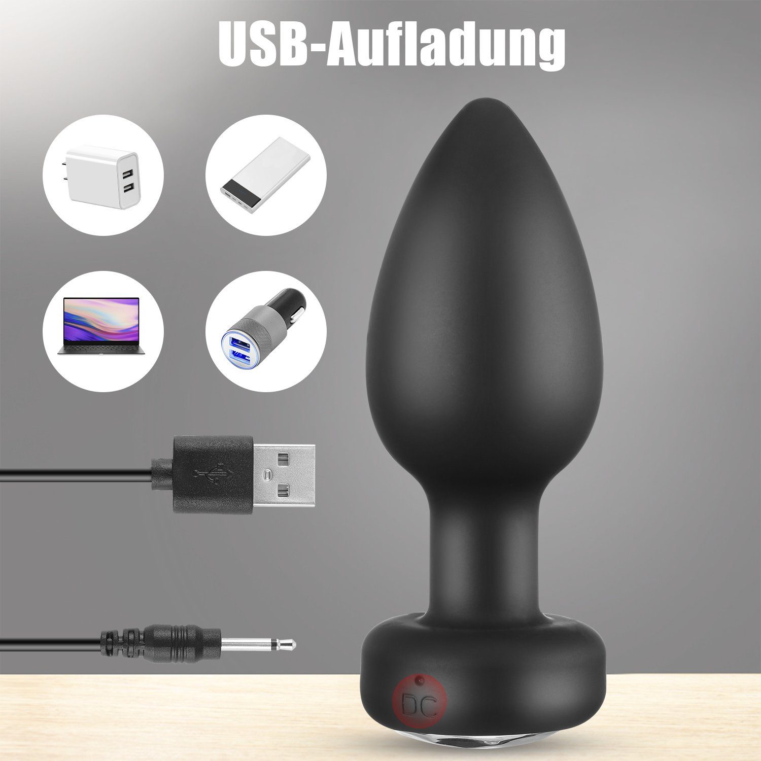 mit Silikon Paarvibrator für vibrationsmodi, Dildo Männer Analplug Analplug S/M/L LOVONLIVE Analvibrator Sexspielzeug Frauen Fernbedienung Anal Set, 10 Plug