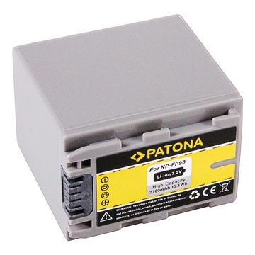 Patona 2x Akku für Sony DCR-HC23 Kamera-Akku Ersatzakku Kameraakku 2100 mAh (7,2 V, 2 St), HC24 HC35 NP-FP60 FP70 FP90