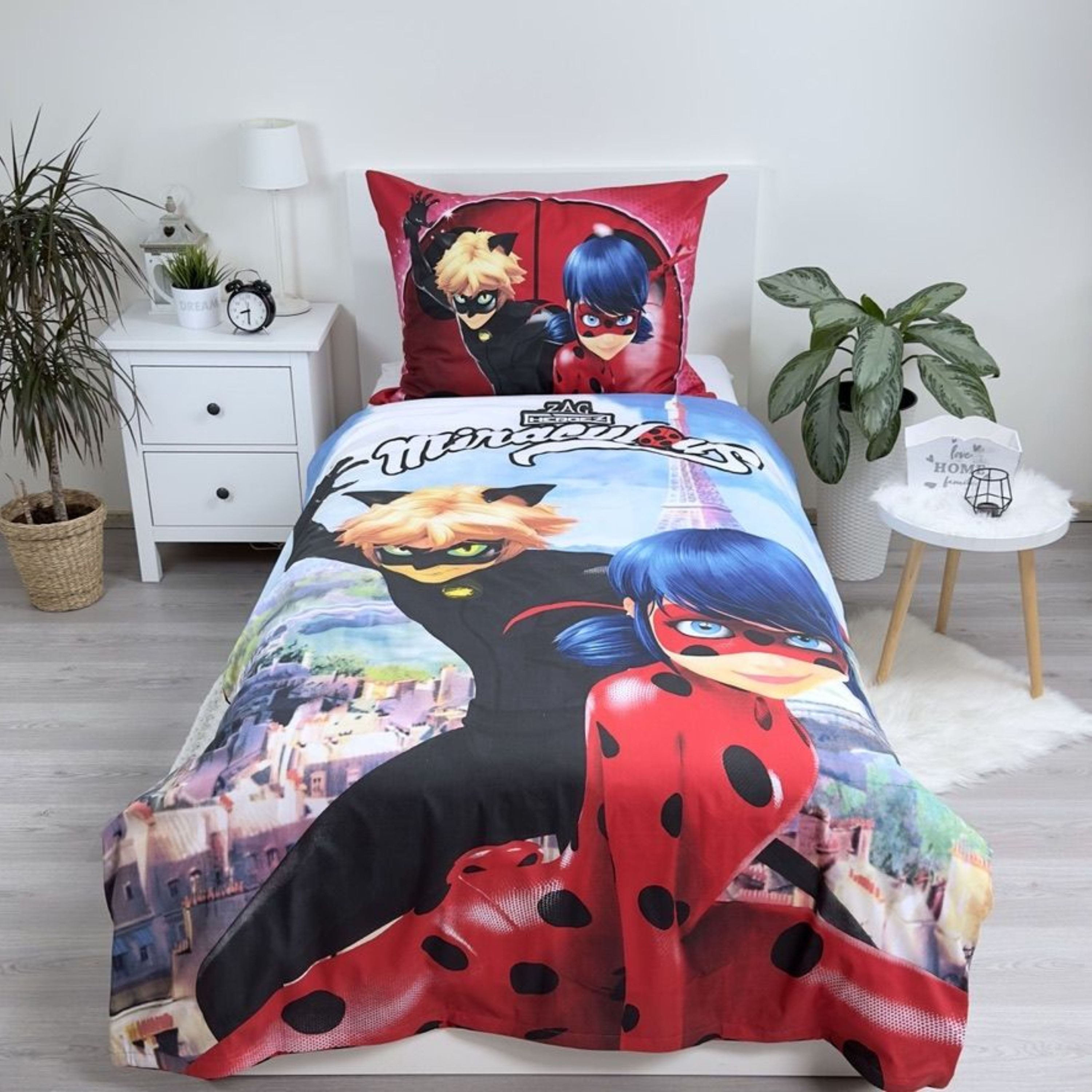 Miraculous Bettwäsche Ladybug & Cat Noir, Baumwolle, 2 teilig, Kinder Wende günstig online kaufen