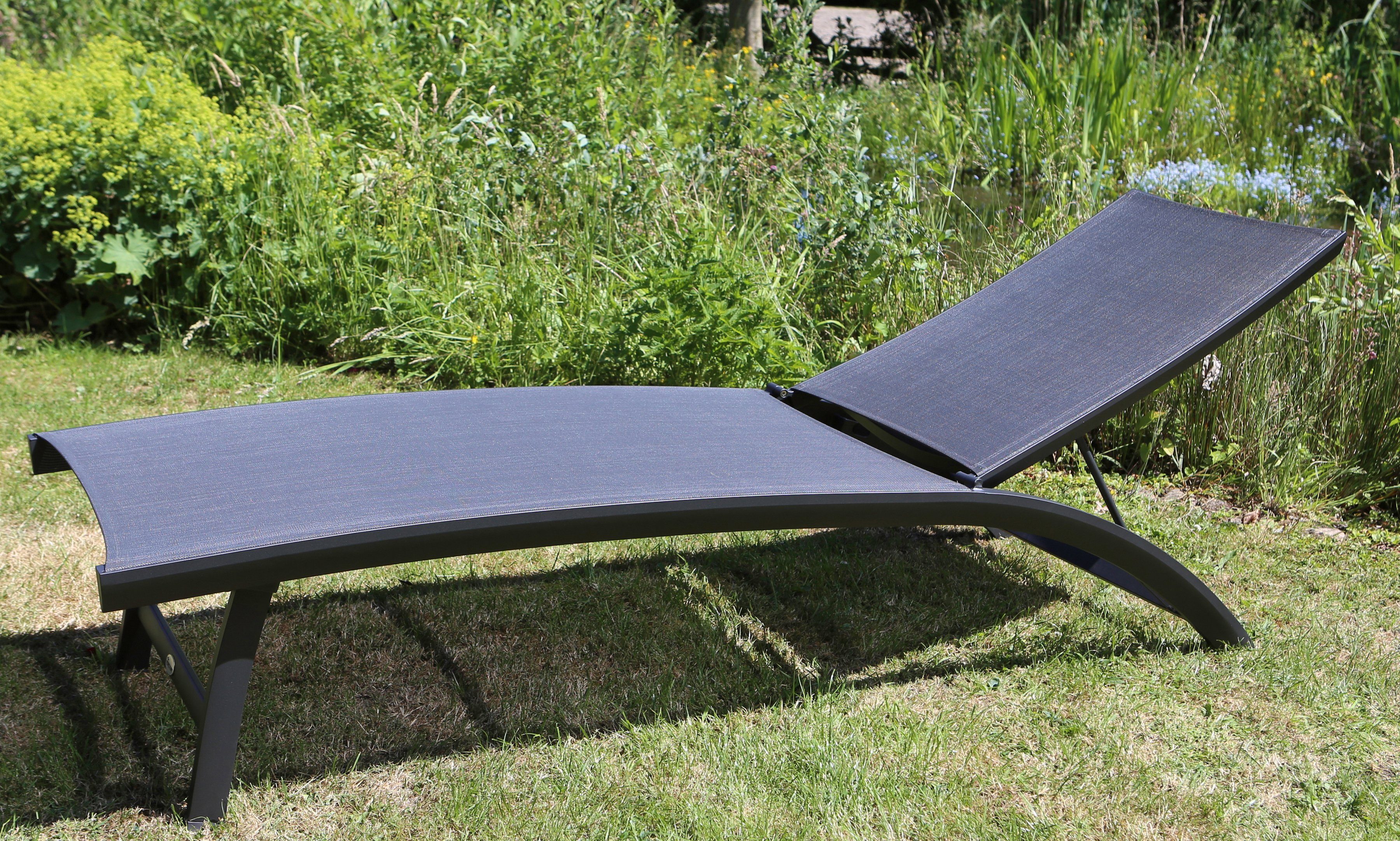 DESTINY Gartenliege »PALM SPRINGS «, Alu/Textil, klappbar, verstellbar