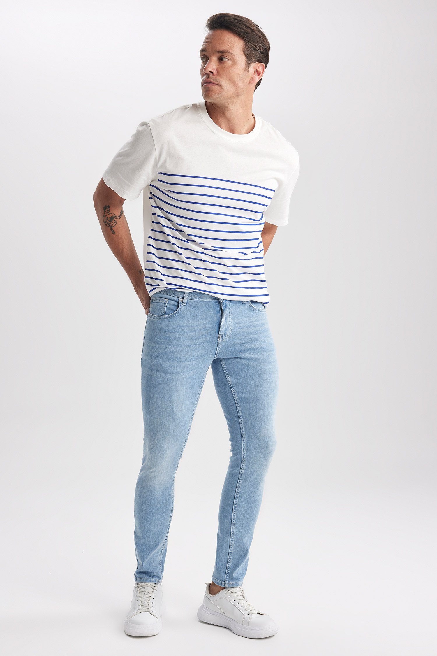 DeFacto Skinny-fit-Jeans Herren Skinny-fit-Jeans - FIT DENIM SKINNY CARLO
