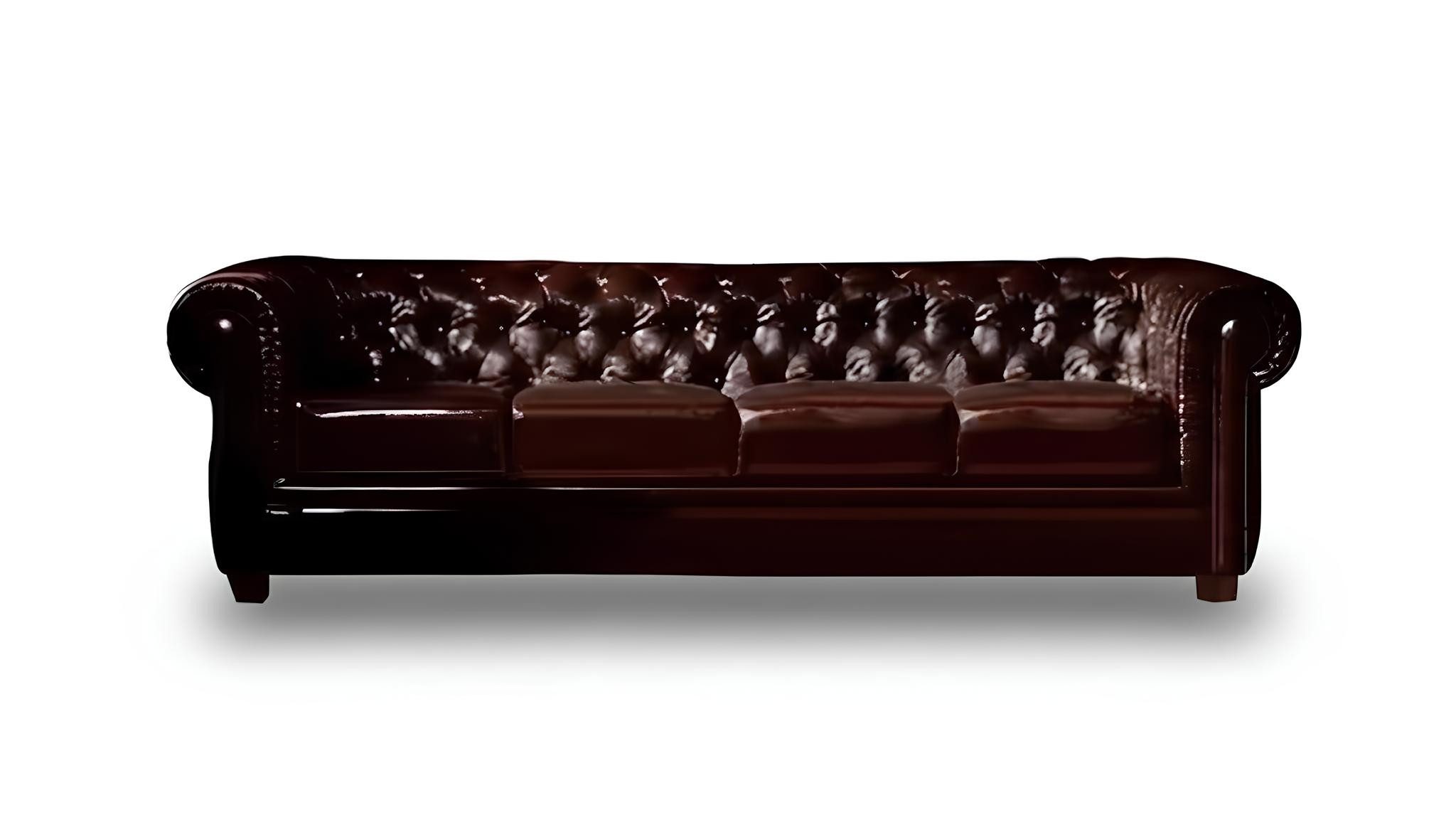 Xlmoebel Chesterfield-Sofa Hochwertiges Polster-Sofa im Leder Design Sofort, Hergestellt in Europa