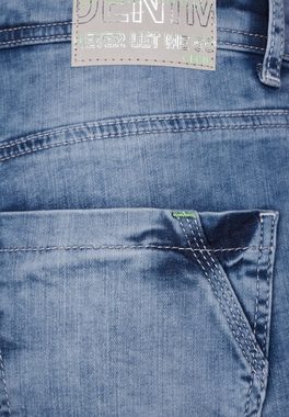 Cecil Bootcut-Jeans Toronto mit Leder-Badge