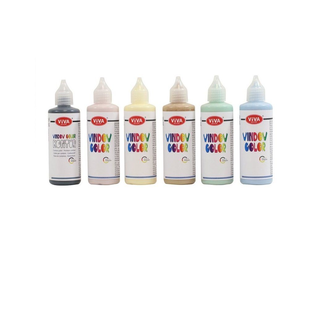 Viva Decor Kreativset Kids Window Color Set - Nordic Friends, (8-tlg)