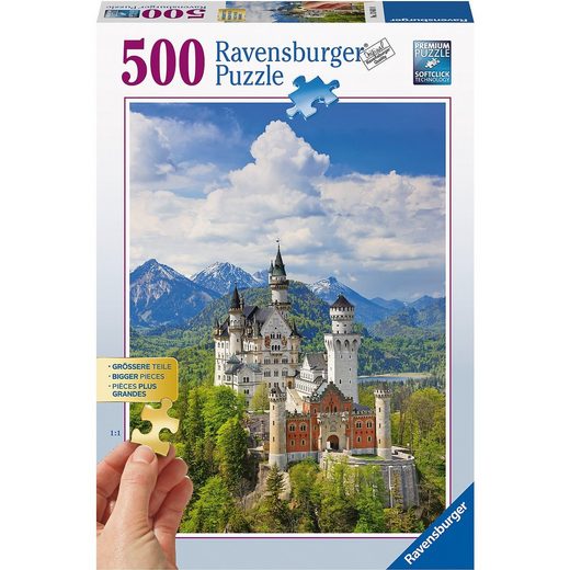 Ravensburger Puzzle 500 Teile, 61x46 cm, Gold Edition: größere Teile