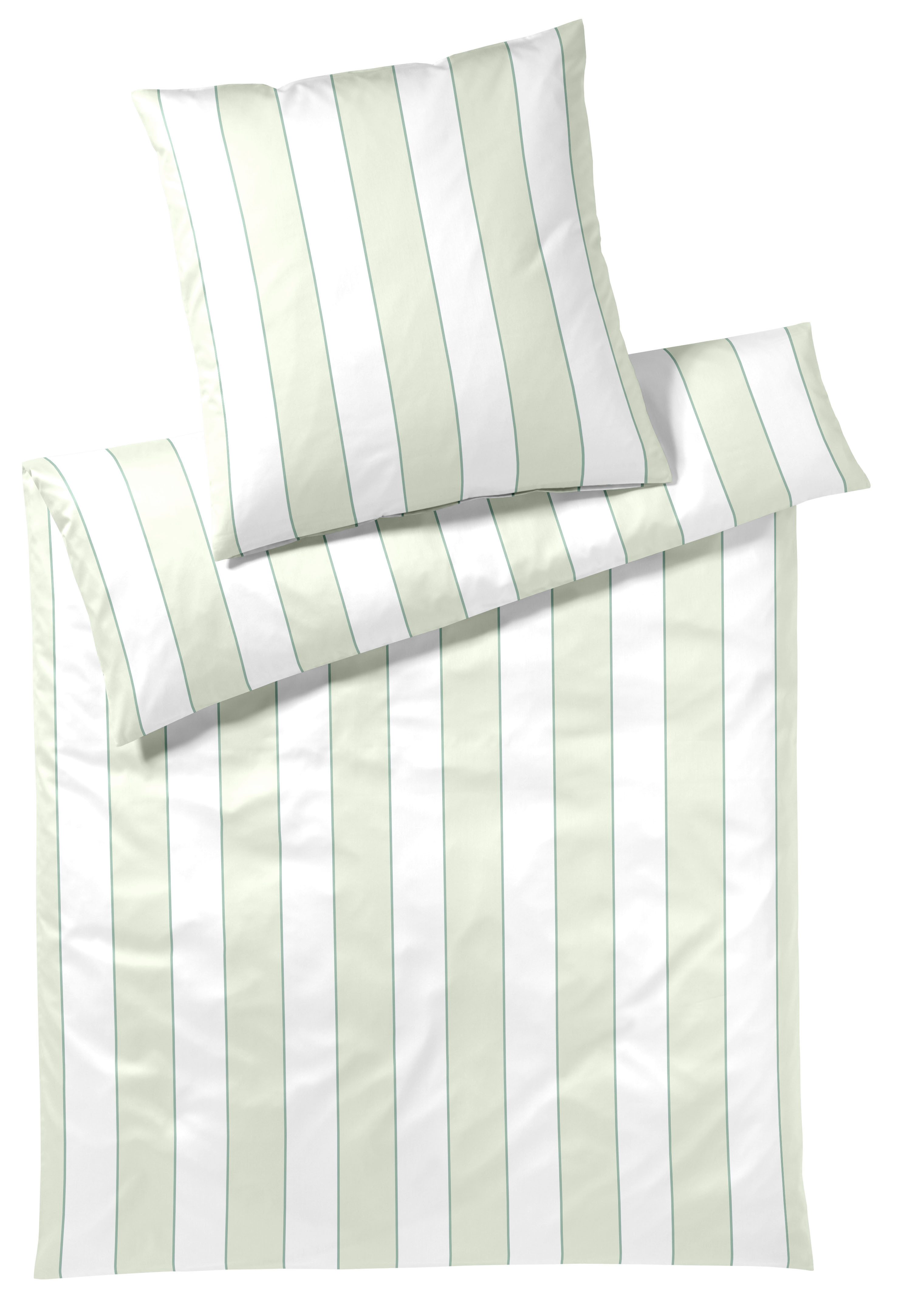 Elegante Bettwäsche Levens, Mako-Satin, 2 teilig, angenehmes Hautgefühl