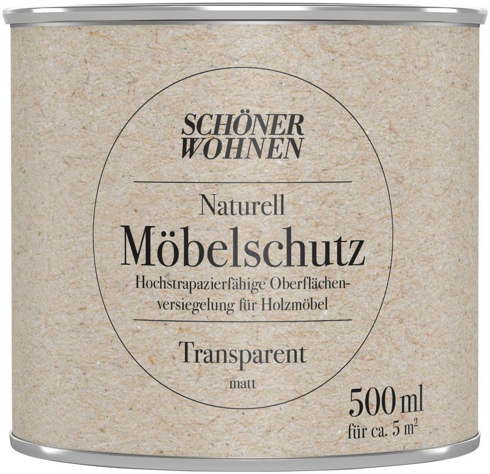 SCHÖNER WOHNEN FARBE Klarlack Naturell Möbelschutz, 500 ml, transparent,  zusätzlicher Schutz für Möbel