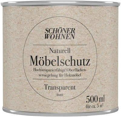 SCHÖNER WOHNEN FARBE Klarlack Naturell Möbelschutz, 500 ml, transparent, zusätzlicher Schutz für Möbel