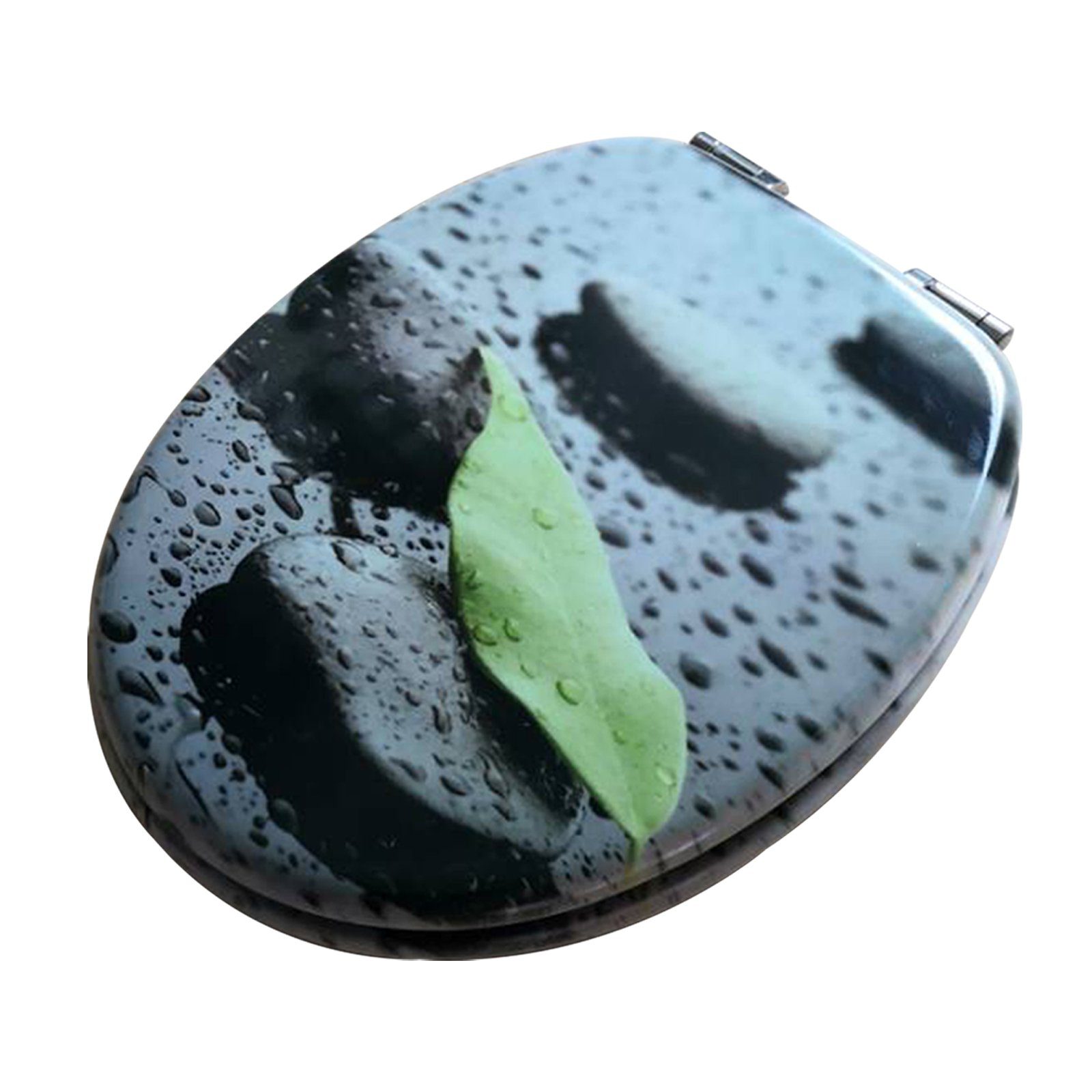 Steelboxx WC-Sitz WC Sitz Toilettensitz mit Absenkautomatik (Green Leaf 607 günstig online kaufen