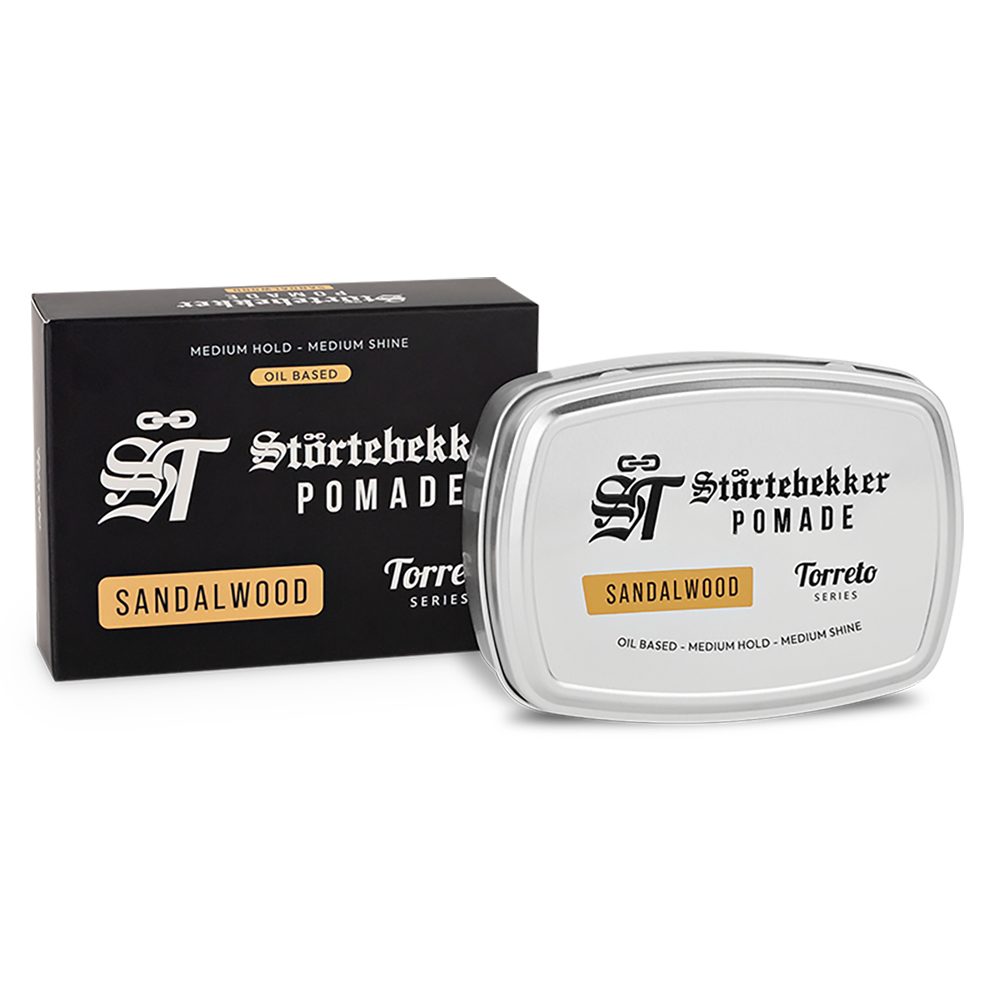 Störtebekker Haarpomade Torreto Series - Ölbasiert, Mittlerer Halt, Mittlerer Glanz - Edles Finish und herrliche Düfte