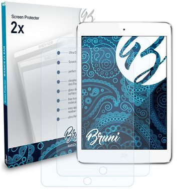 Bruni Schutzfolie Glasklare Displayschutzfolie für Apple iPad Mini 2, (2 Folien), praktisch unsichtbar