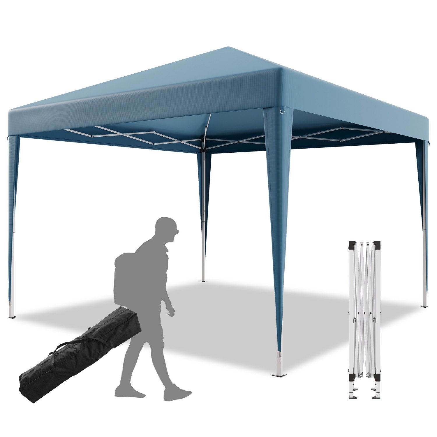 GUNJI Faltpavillon Faltbare Gartenlaube 2*2/3*3 Wasserdichtes günstig online kaufen